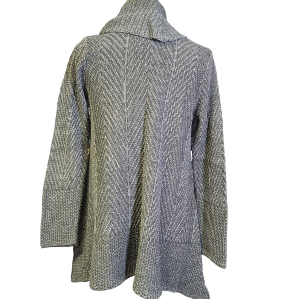 Jeanne‎ Pierre cowlneck dipped hem oversized knit sweater size L - Picture 3 of 6